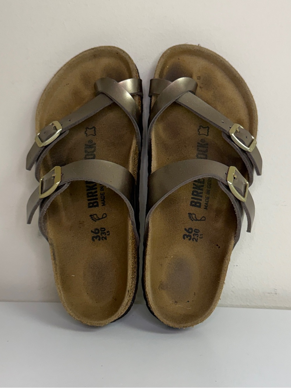 Birkenstock: Women's Mayari Thong Sandal in Graceful Taupe, Size 36